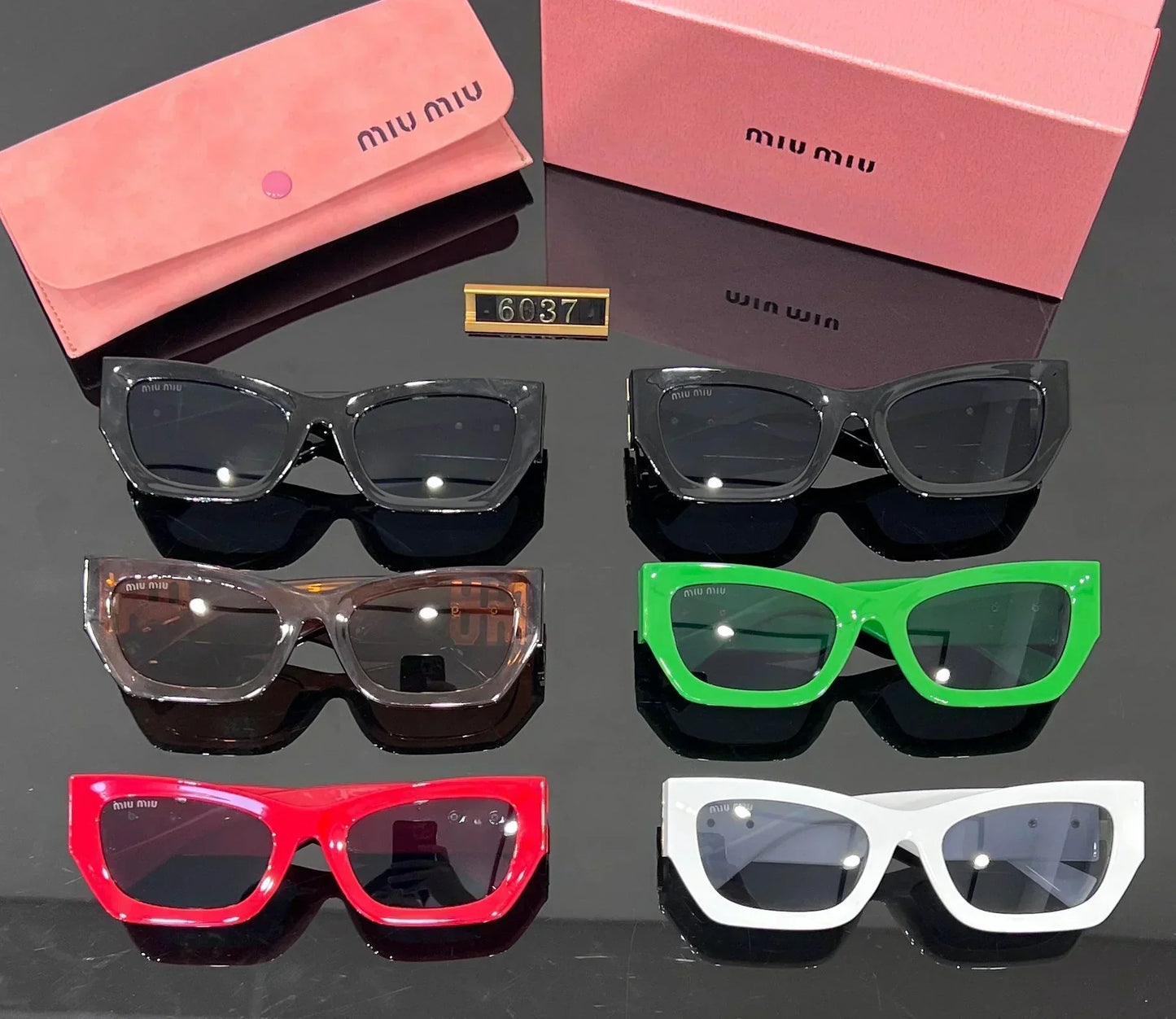 2025 Fashion Square Cat-Eye Sunglasses 6037