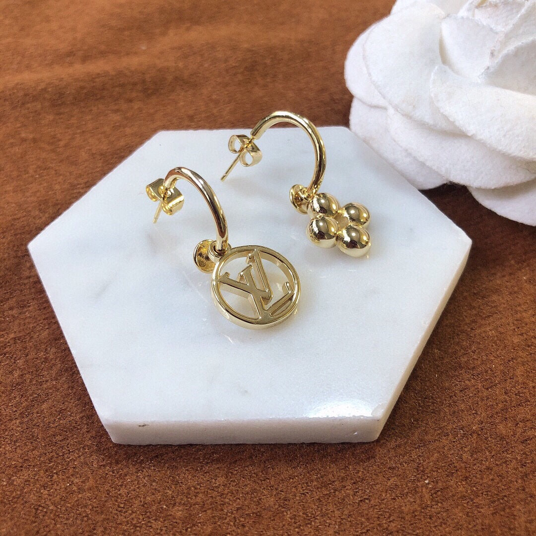 2025 Flower & Logo Earrings