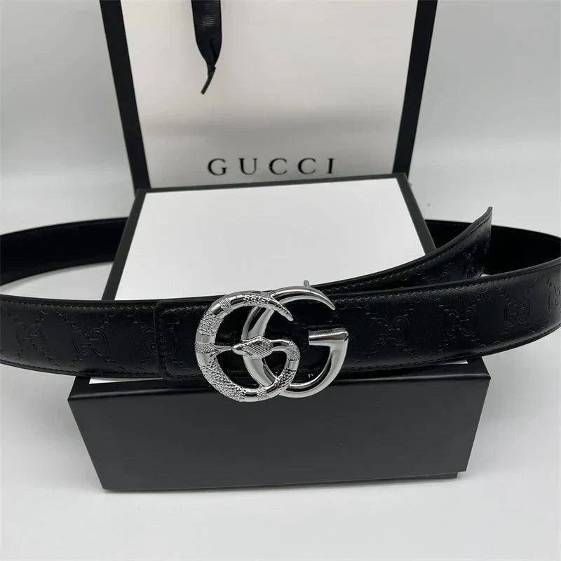 2025 Printed Letter Leather Belt