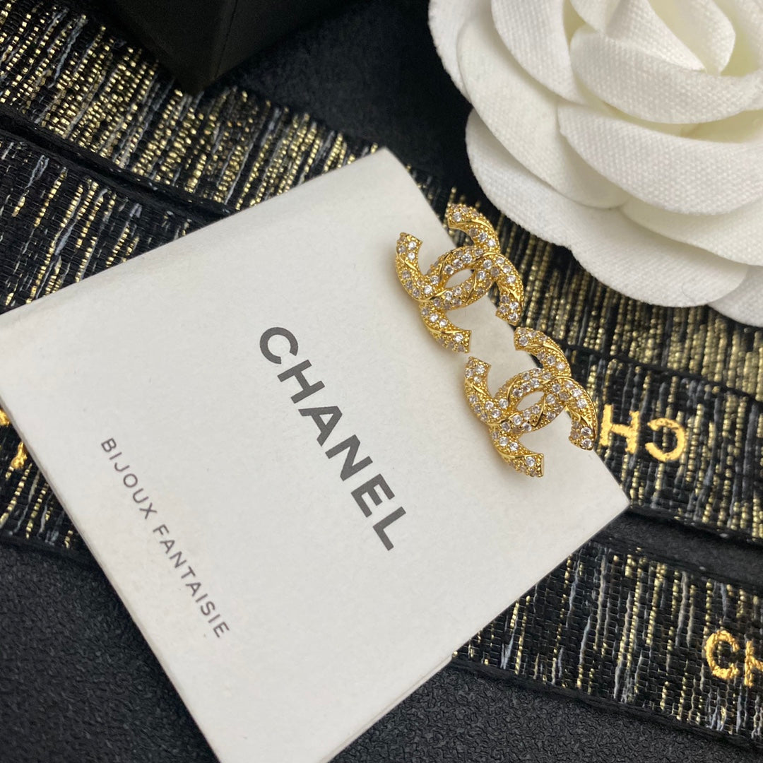 2025 Premium Zircon Letter Stud Earrings