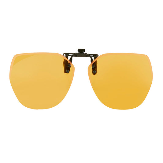 2025 new upturned sunglasses polarizing clips frameless polygonal men's and women's sunglasses clips wholesale 1020
