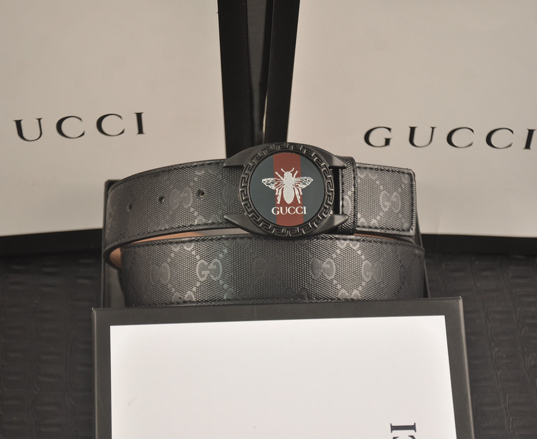 2025 2 Colors printed letter leather belt