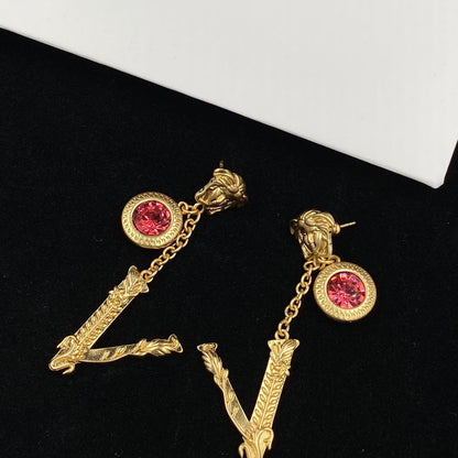 2025 Medusa Drop Diamond Earrings