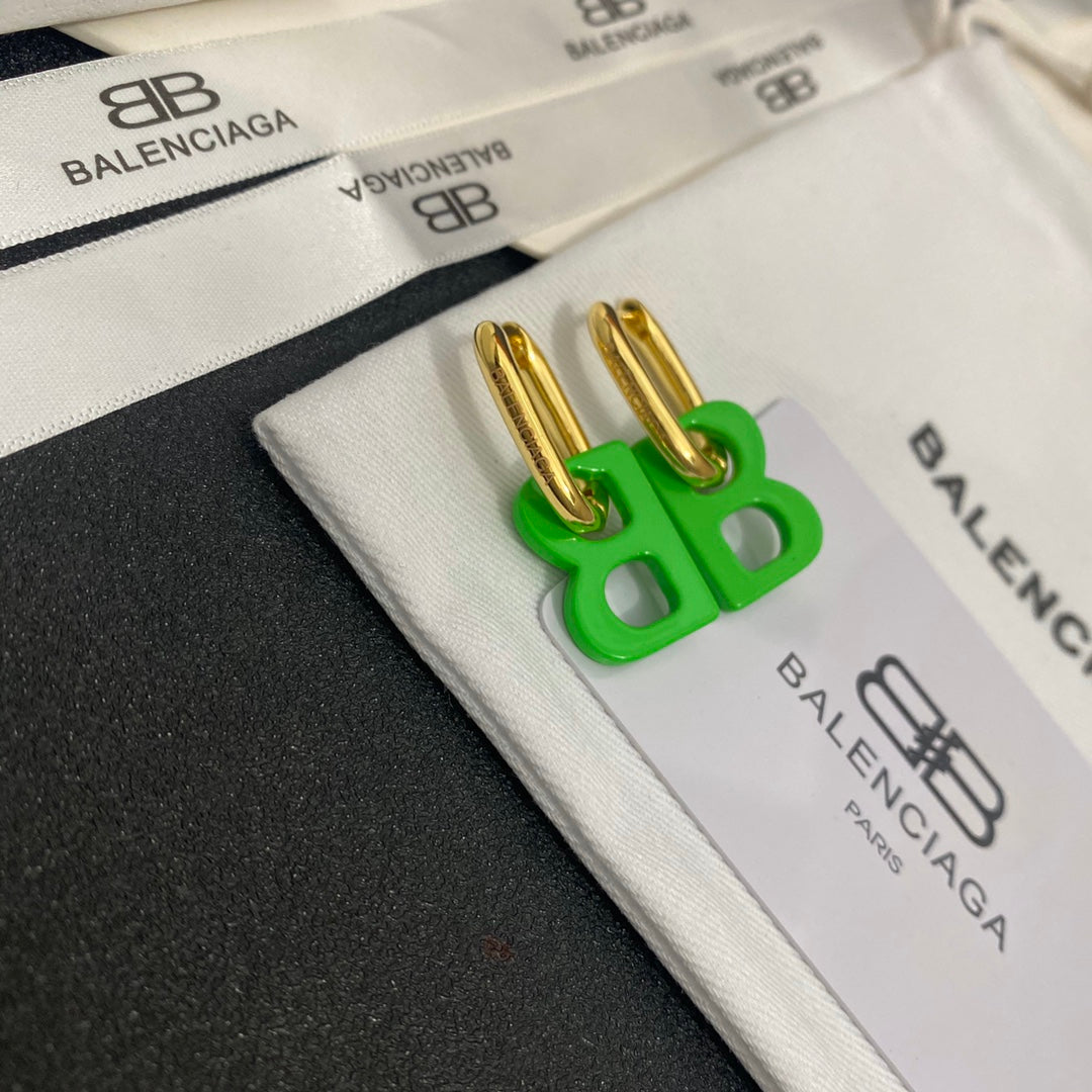 2025 Letter Logo Drop Earrings