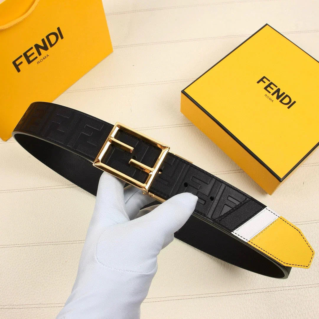 2025 Calfskin embossed belt width 38MM
