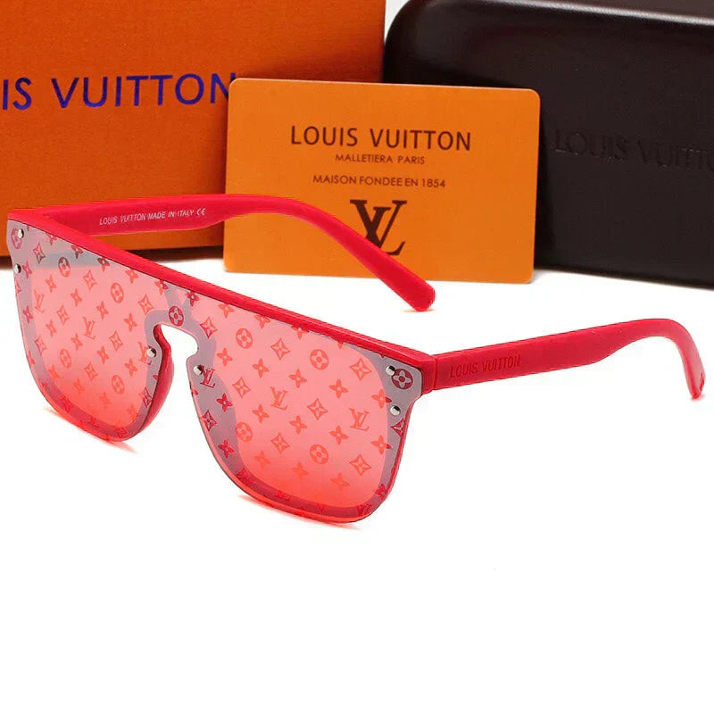 2025 One-piece lettering modern sunglasses