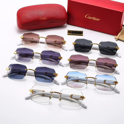 2025 stylish frameless sunglasses 2106