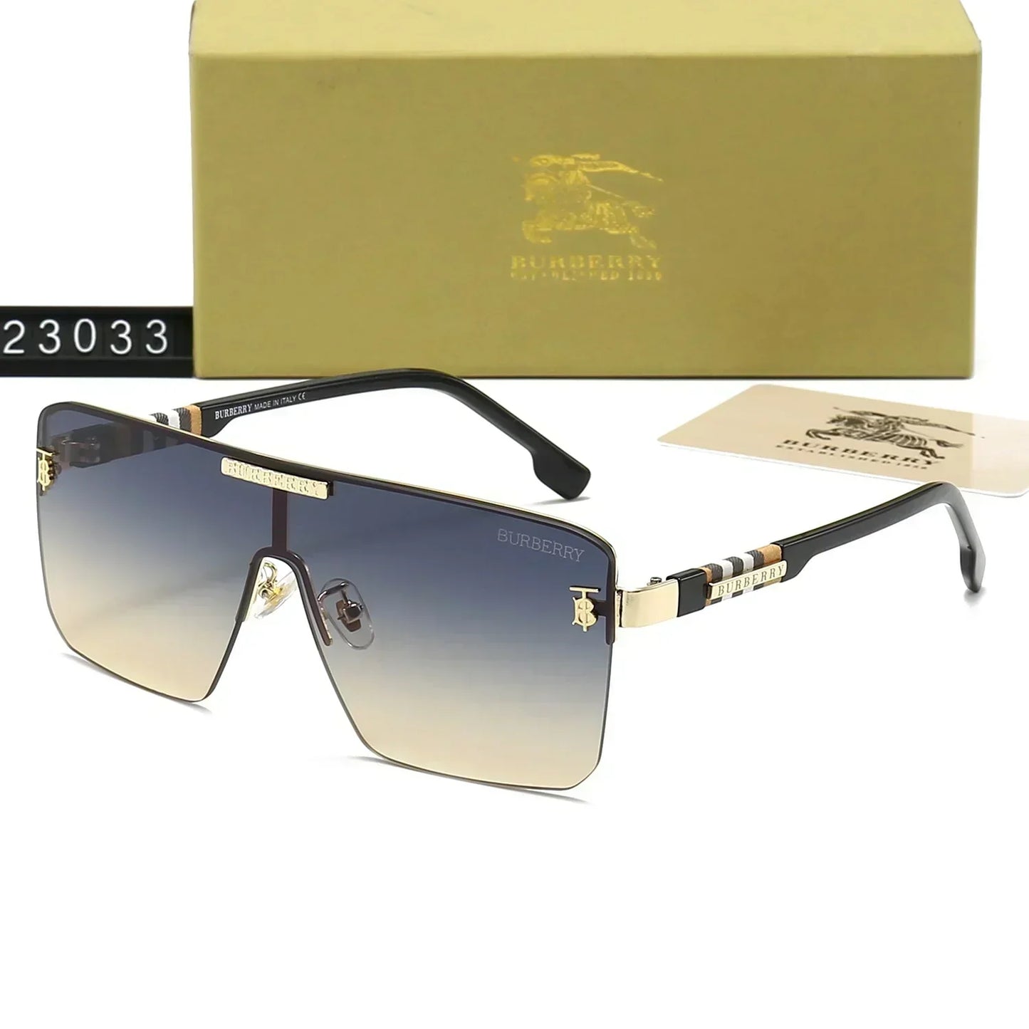 2025 One-Piece Checkered HD Sunglasses 23033