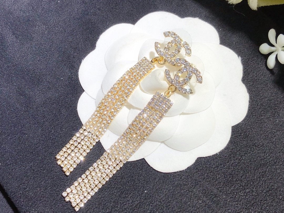 2025 Fashion Crystal Willow Comb Earrings
