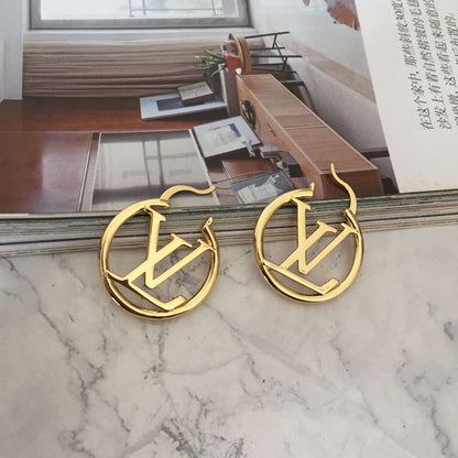 2025 Fashion Letter Hollow Earrings