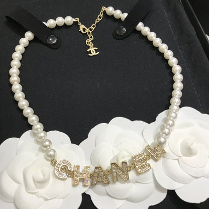 2025 New Letter Pearl Necklace