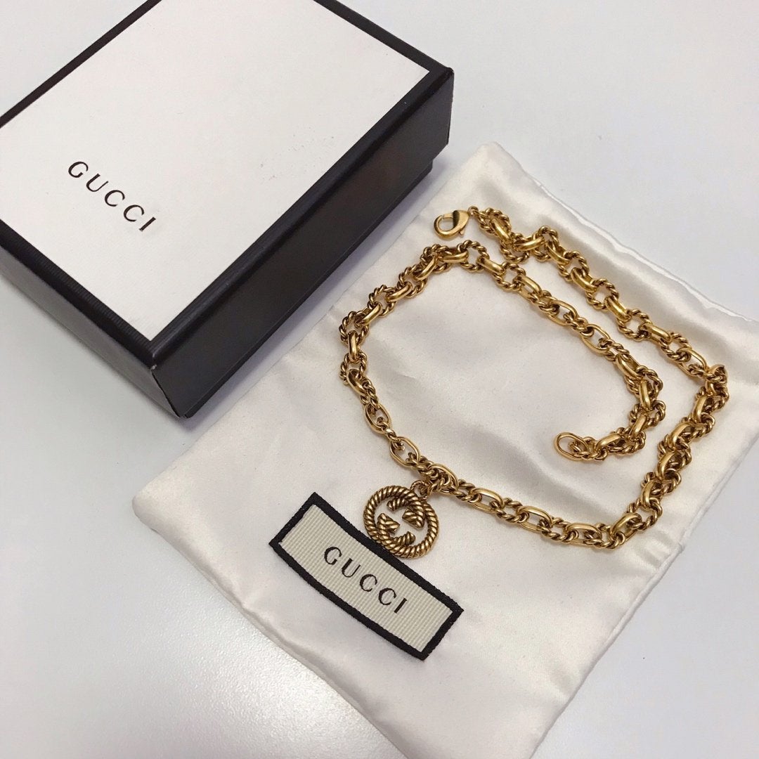 2025 Luxury Chain Double G Pendant Necklace