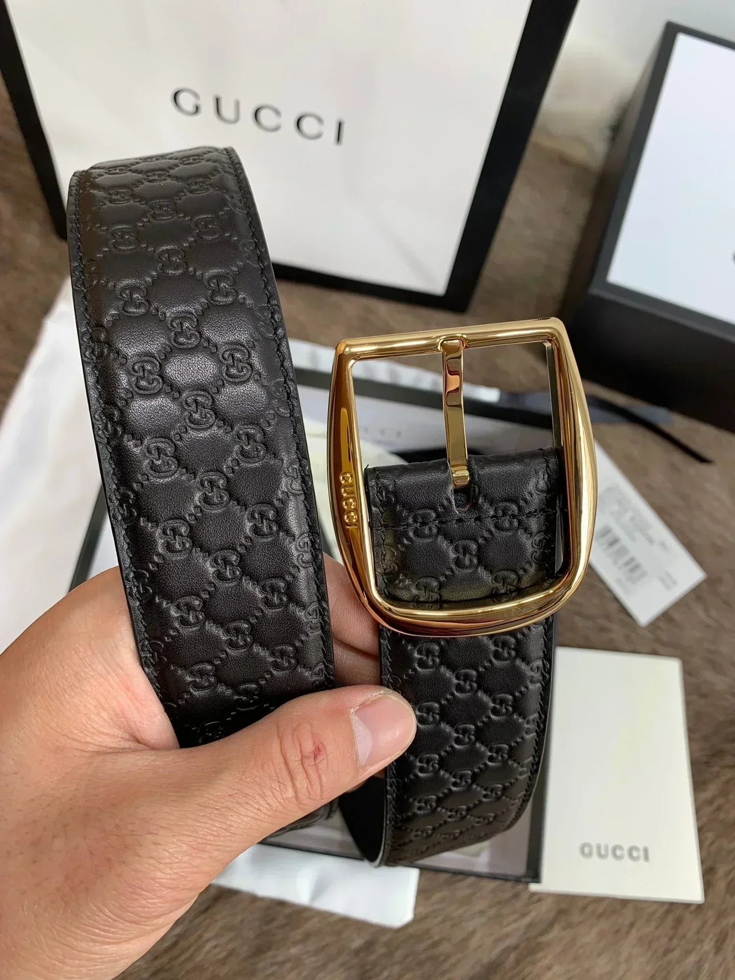 2025 Handmade custom Italian leather embossed belt 4.0cm