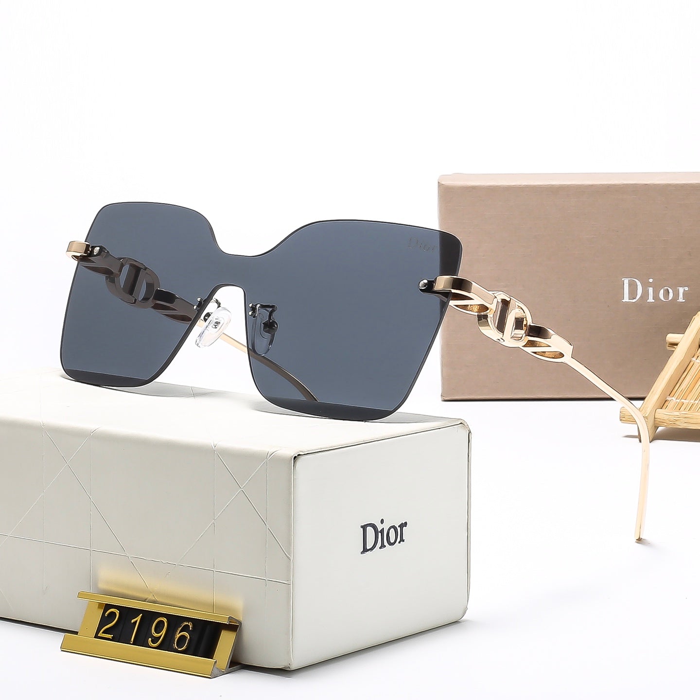 2025 Frameless unique design sunglasses 2196