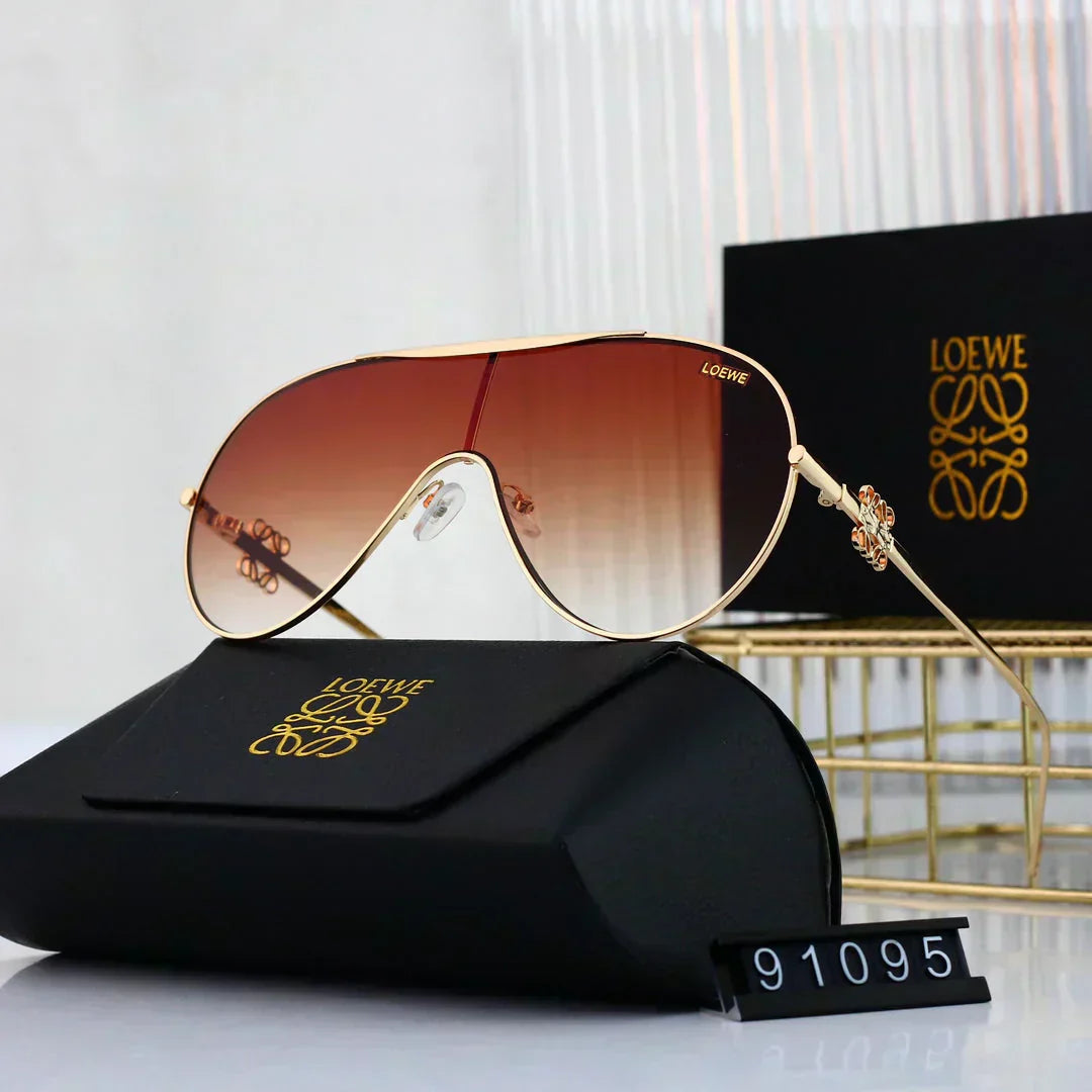 LOEWE Oval round frame sunglasses