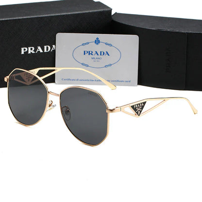 2025 Unisex Triangle Logo Metal Sunglasses
