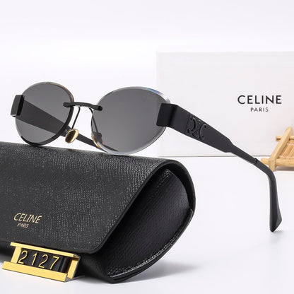 2025 Oval-frametone METAL SUNGLASSES