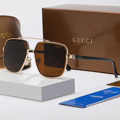 2025 Sunglasses  Large Frame Gradient Beam Square Sunglasses