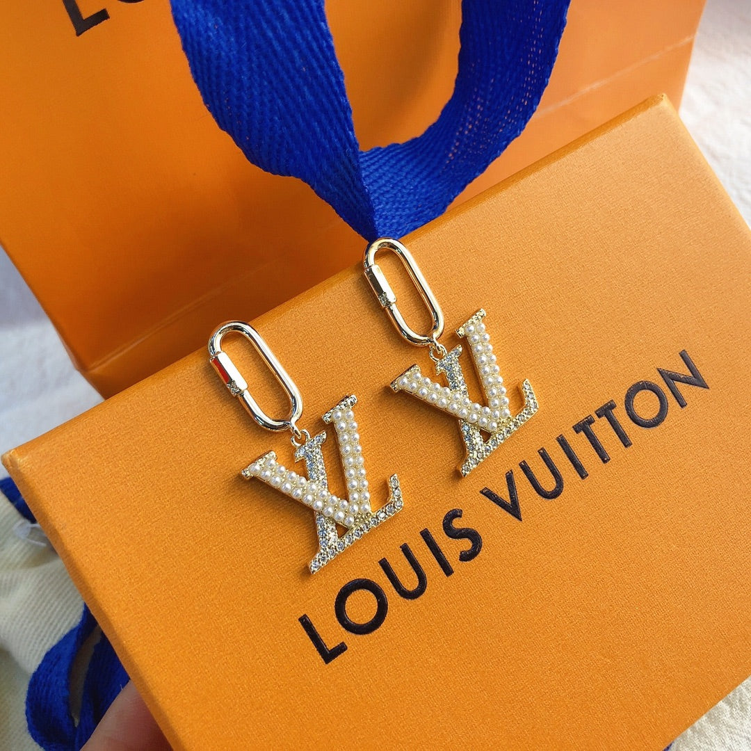 2025 Pearl and Diamond Drop Earrings