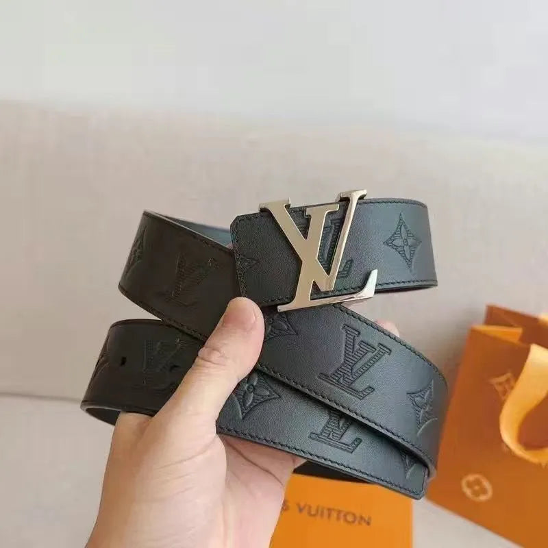 2025 2 Colors  printed letter leather belt