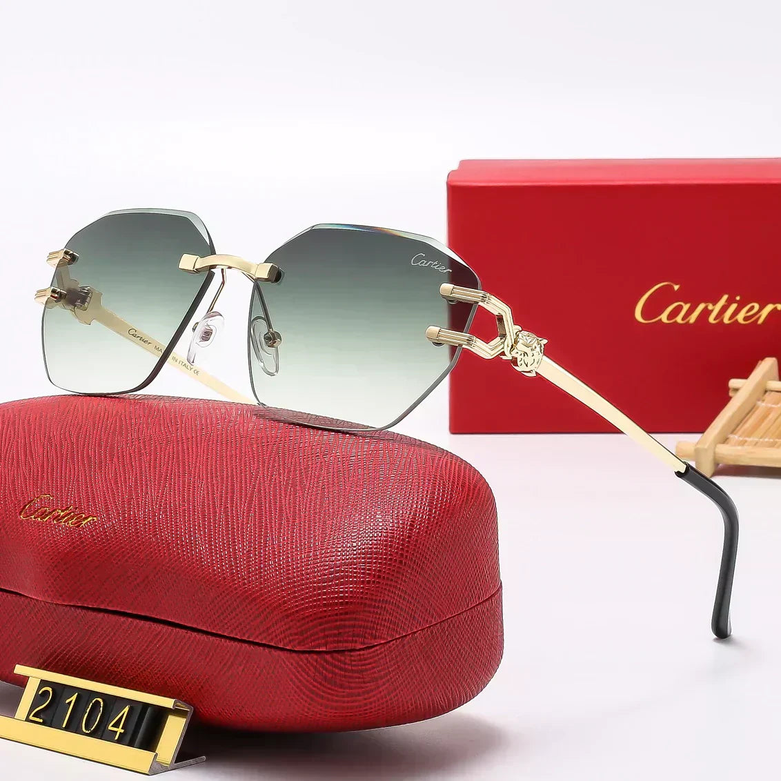 2025 Fashion Frameless Sunglasses 2104