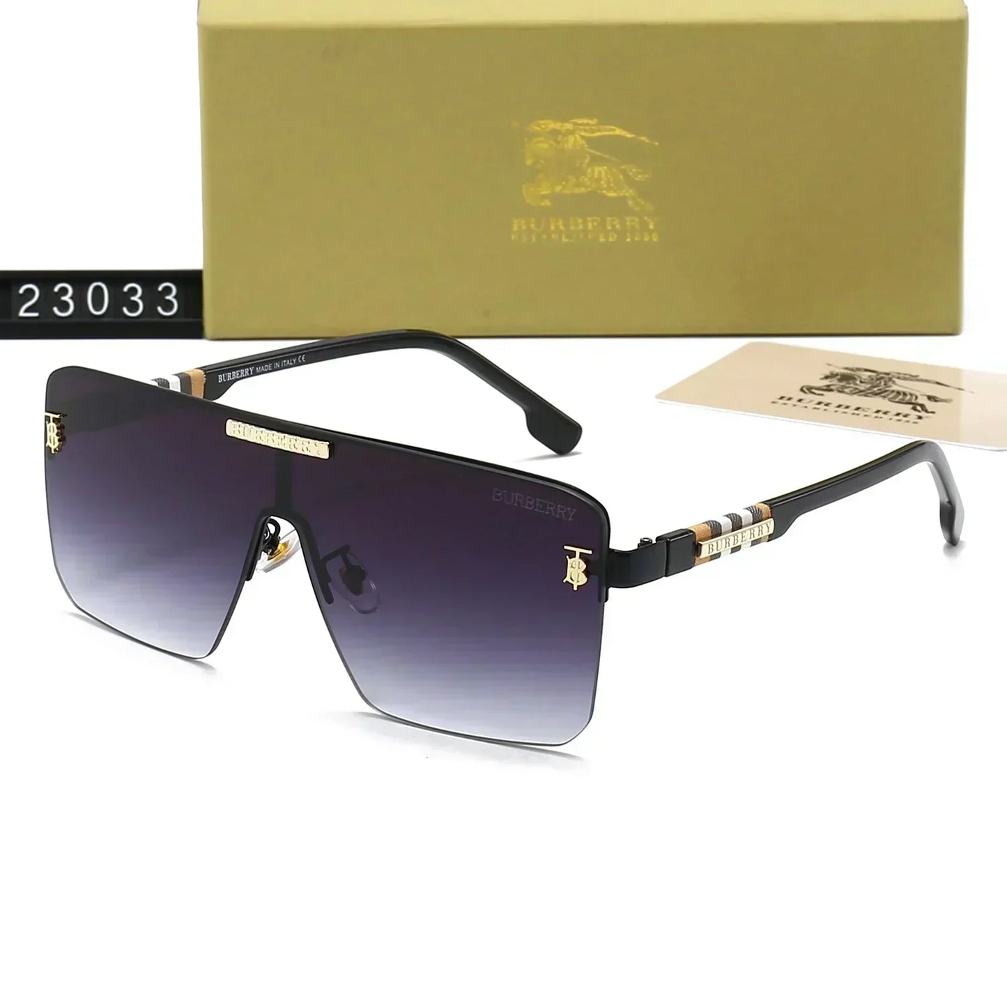 2025 One-Piece Checkered HD Sunglasses 23033
