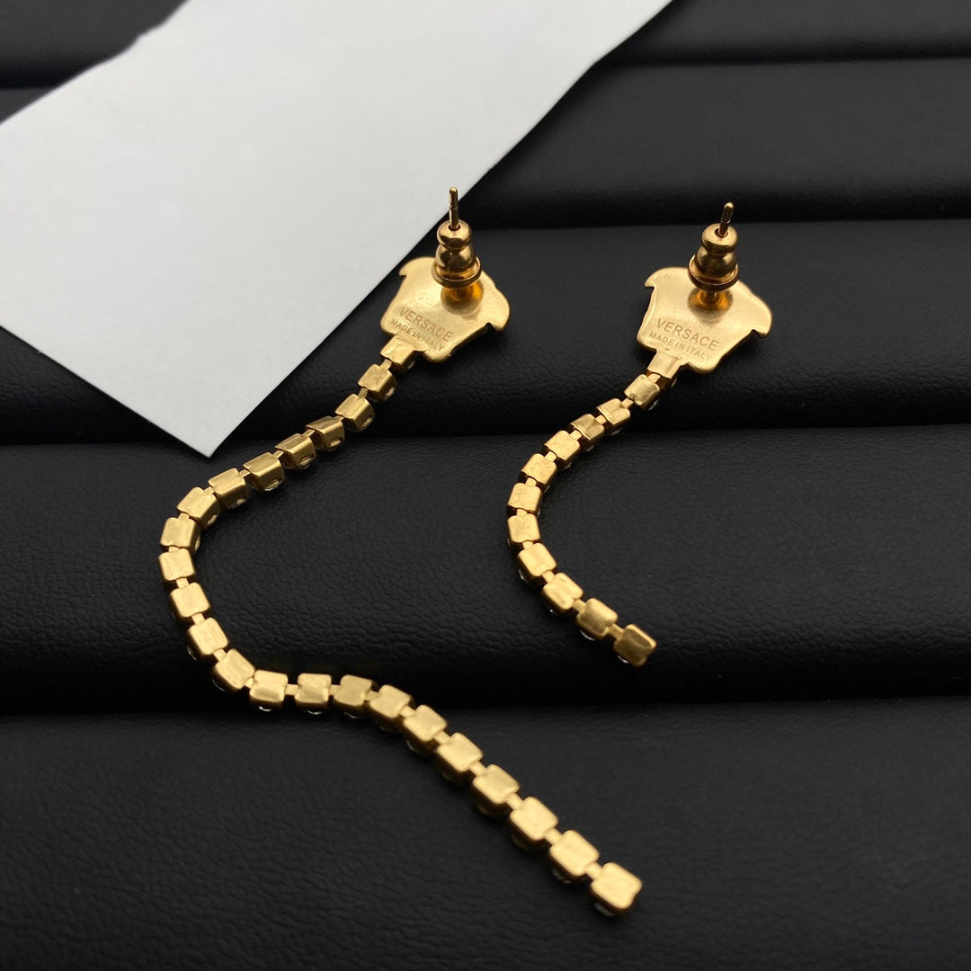2025 Fashion Crystal Chain Earrings
