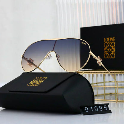 LOEWE Oval round frame sunglasses