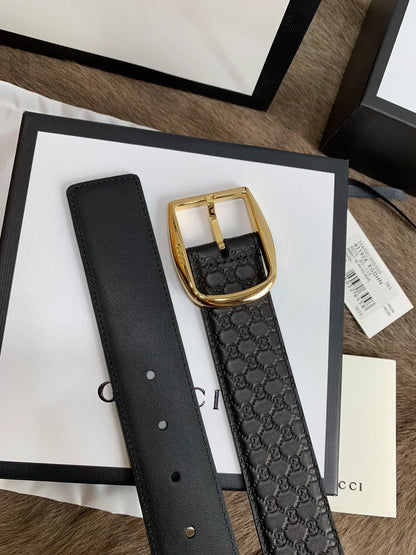 2025 Handmade custom Italian leather embossed belt 4.0cm