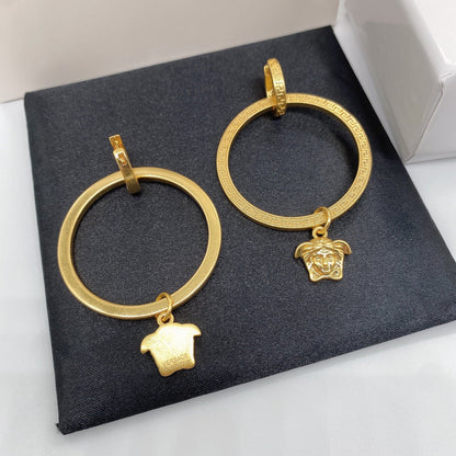 2025 Medusa Labyrinth Large Hoop Earrings