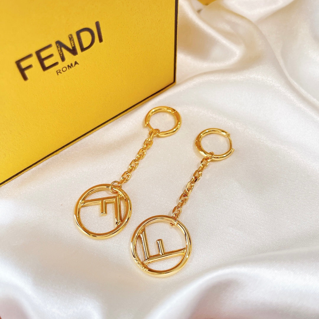 2025 Letter Tassel Gold Earrings