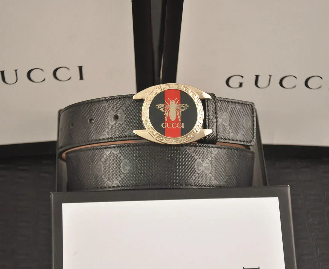 2025 2 Colors printed letter leather belt