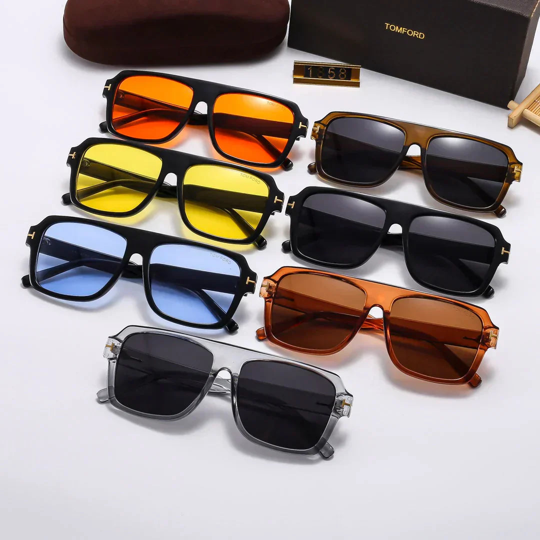 TOM FORD Square Round Sunglasses 1858