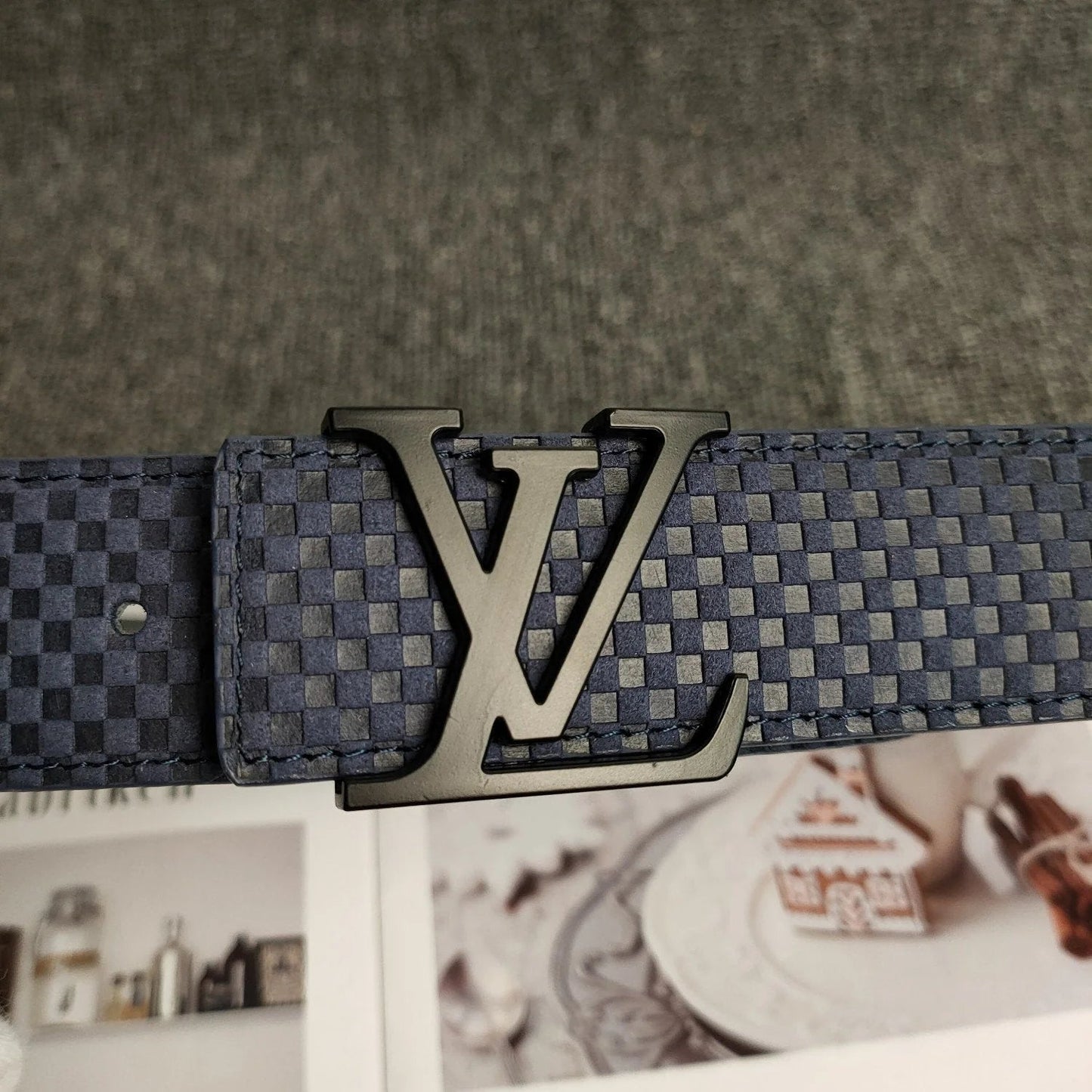 2025 3 Colors  Blue Leather Belt