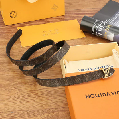 2025 Reversible Solid Calfskin Belt Width 2.0cm