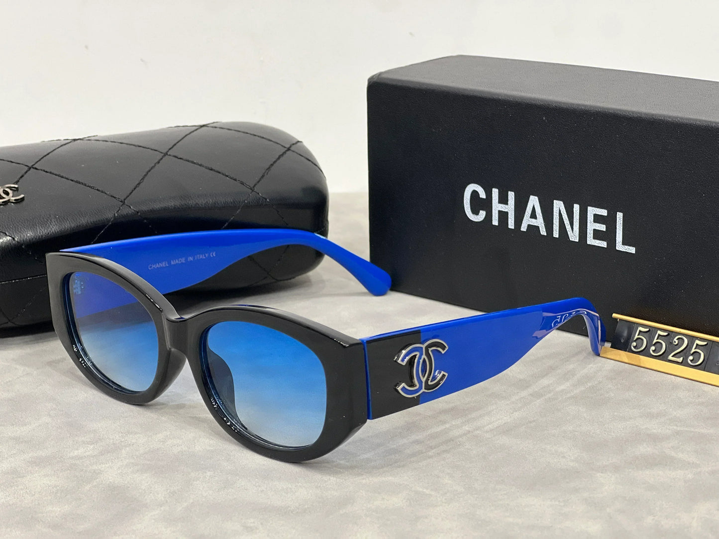 2025 Sunglasses  Black and white panda personality sunglasses