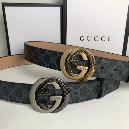 2025 3 Colors printed letter leather belt