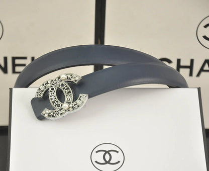 2025 6 color  rhinestone pearl letter belt