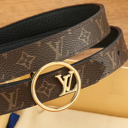 2025 Reversible Solid Calfskin Belt Width 2.0cm