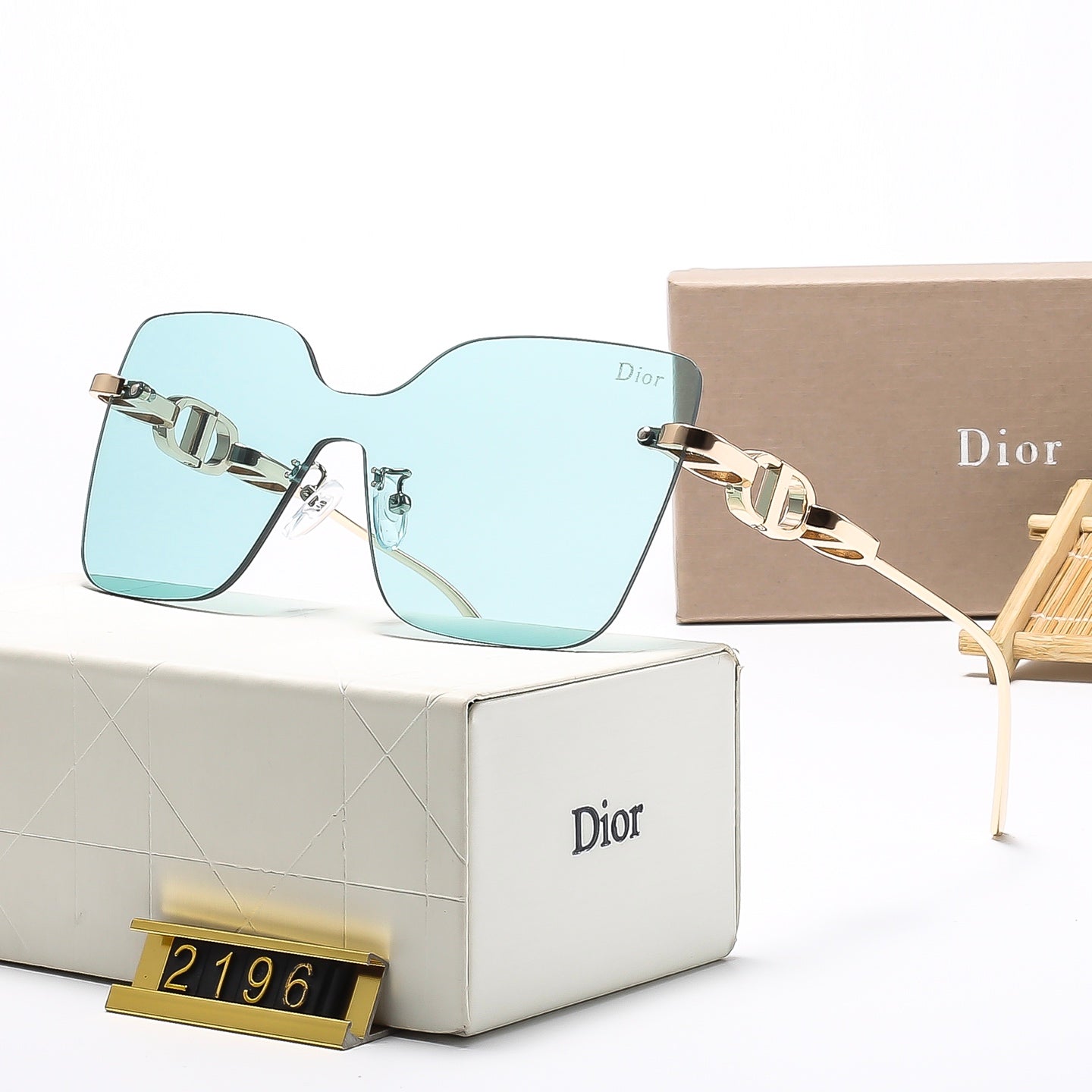 2025 Frameless unique design sunglasses 2196