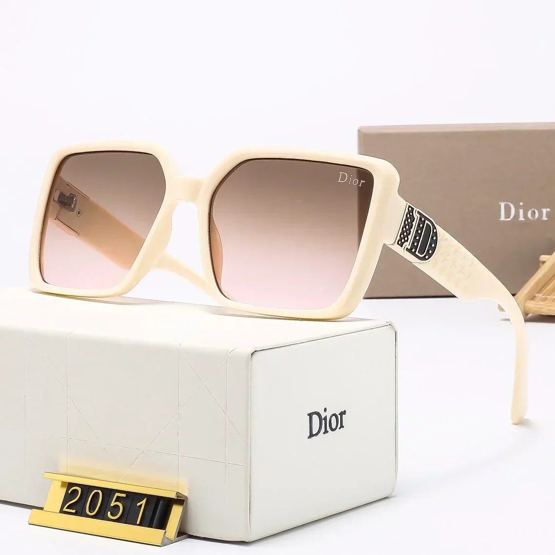 2025 Trendy square frame sun protection sunglasses