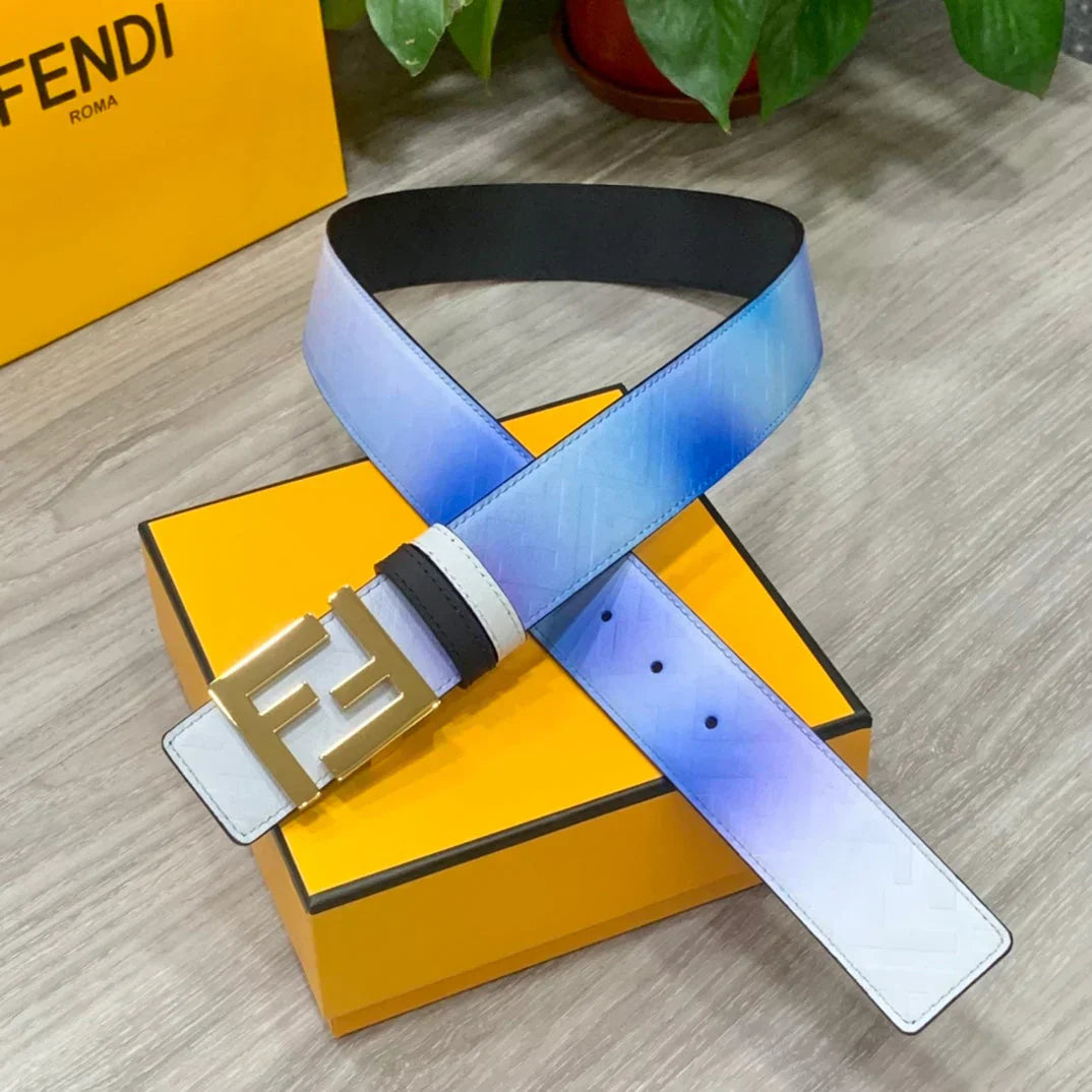 2025 Double-sided calfskin electroplated buckle belt 40MM width