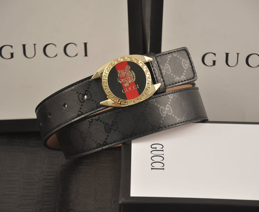2025 2 Colors  printed letter leather belt