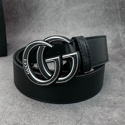 2025 2 Colors  printed letter leather belt