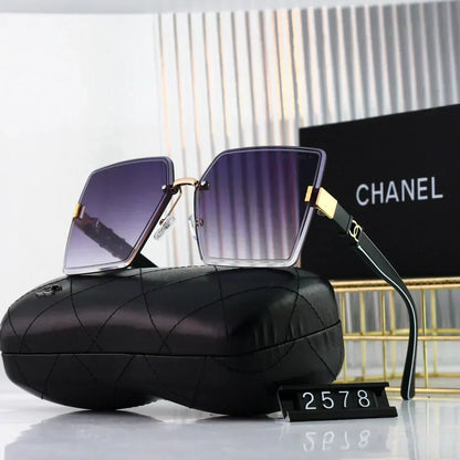 2025 Sunglasses  Square frameless fashion sunglasses
