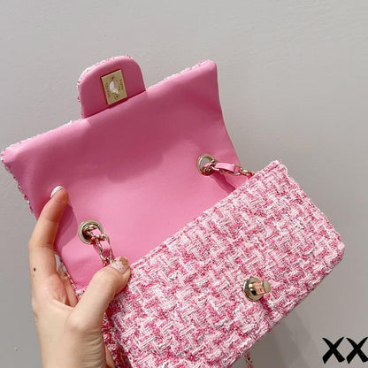 2025 Bag Early spring woolen shoulder bag