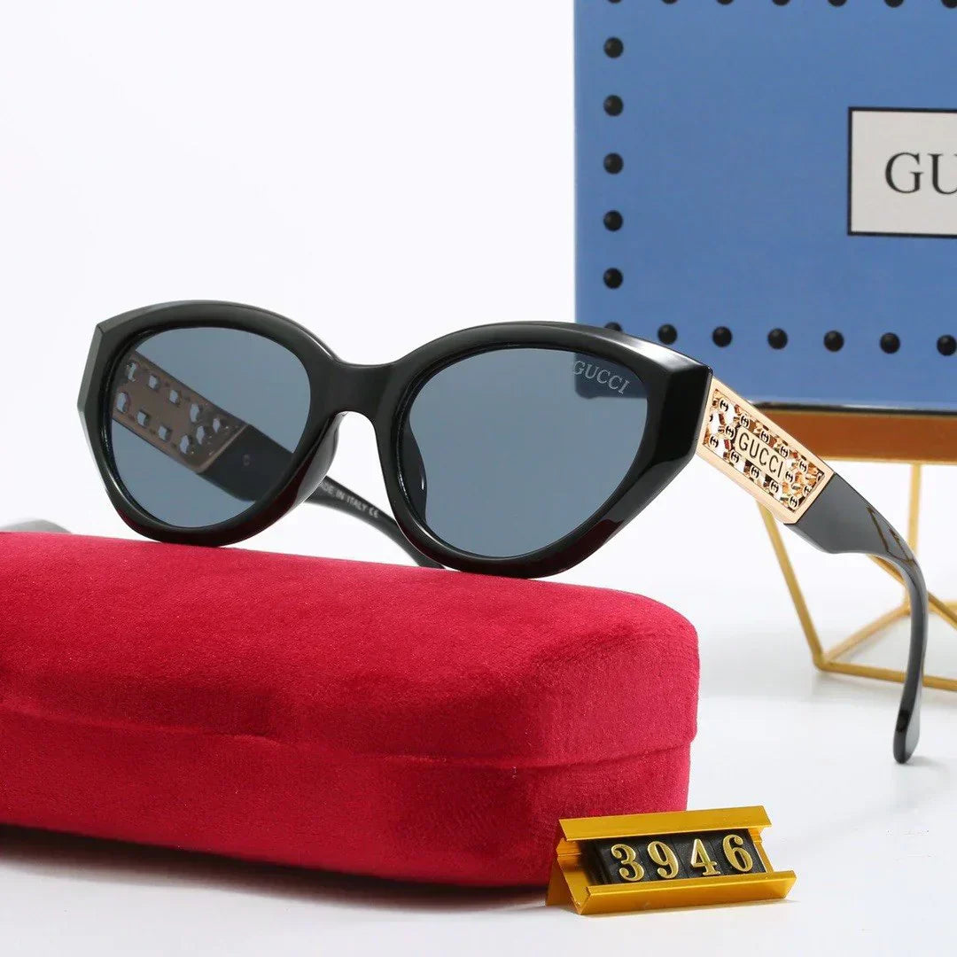 2025 Small frame triangular cat-eye sunglasses