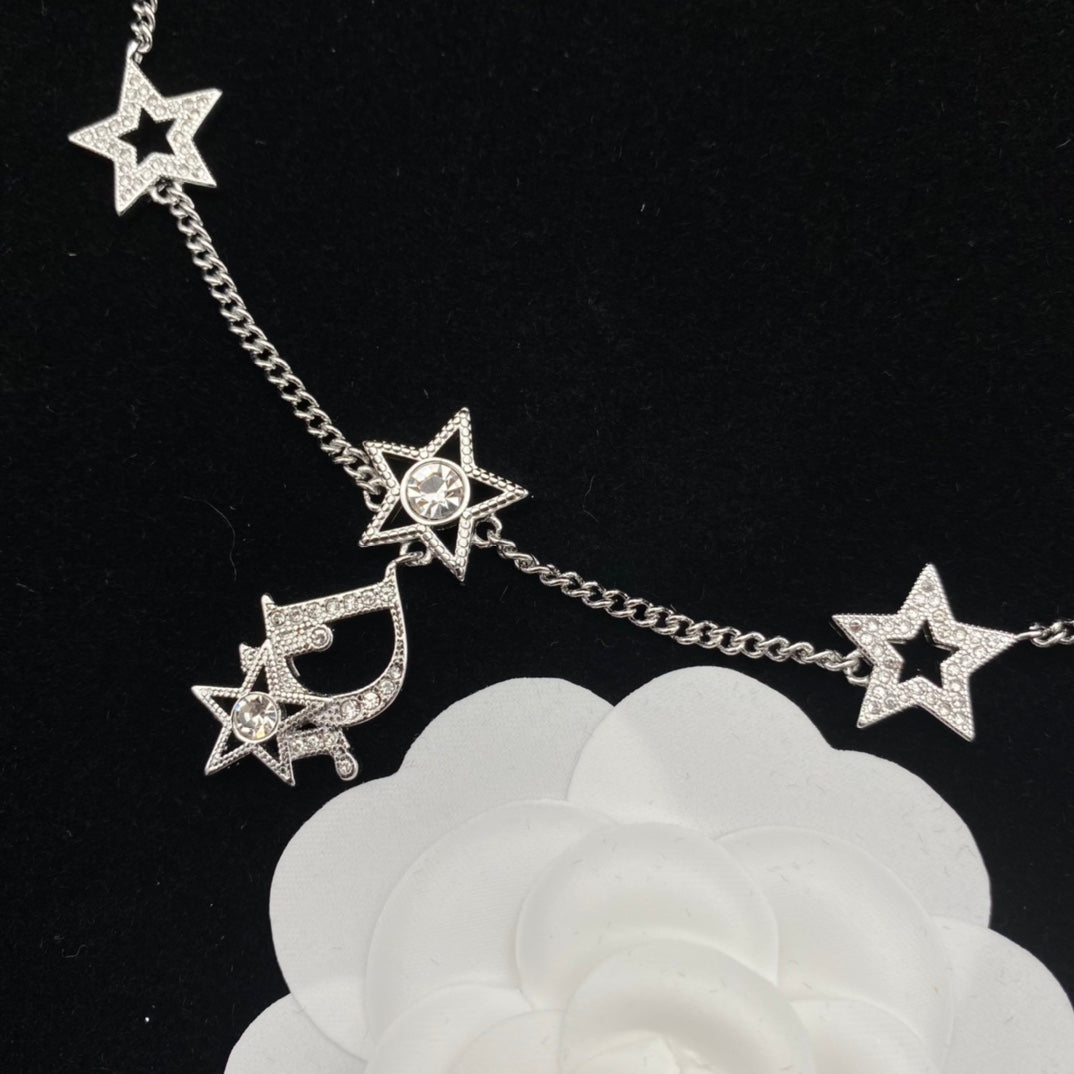 2025 Diamond Star Necklace Bracelet Set
