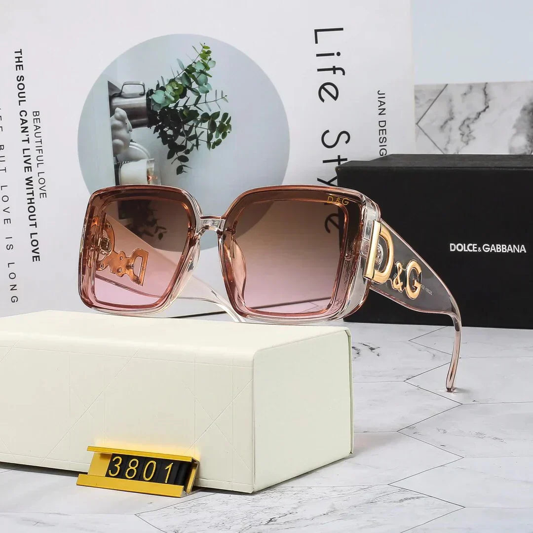 2025  Thick Frame Fashion Sunglasses 3801