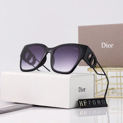 2025 Large frame fashionable cat-eye sunglasses